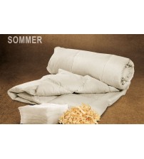 Leinen / Baumwolle / Zirbe Bettdecke - leicht Sommer - waschbar